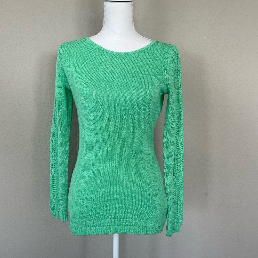Rachel Zoe Cable Knit Cotton Sweater